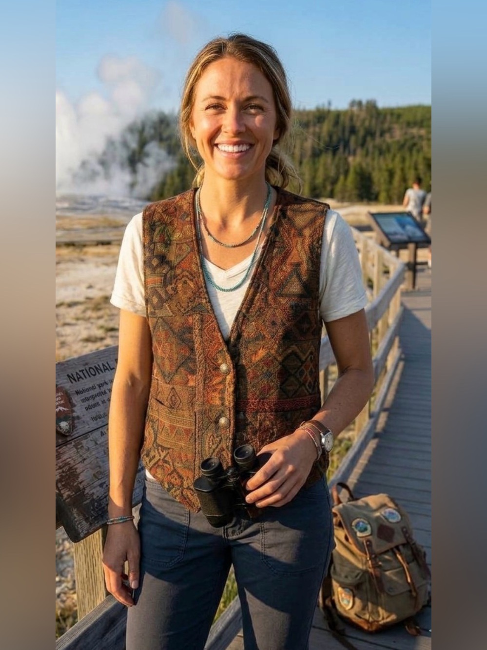Gotcha Covered Vintage Tapestry Vest | Size Medium
